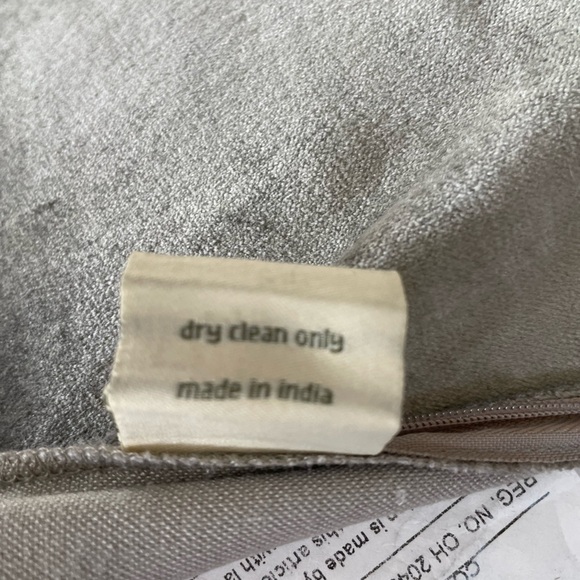 Arhaus Glamour Beaded Diamond Silver Accent Pillow 20 inch - Holiday Pillow - Picture 6 of 8